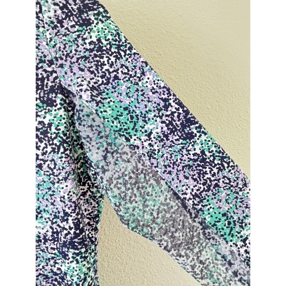 IBKUL UPF 50+ Long Sleeve Performance Shirt Womens Size XS Print Mesh Golf Top - Picture 3 of 7